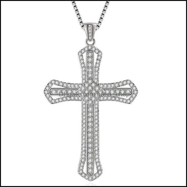 pendant necklaces cross sier women jewelry wedding fashion cz crystal zircon stone necklace christmas gift nanashop drop del nanashop dhem0, Silver
pendant necklaces cross sier women jewelry wedding fashion cz crystal zircon stone necklace christmas gift nanashop drop del nanashop dhem0, Silver