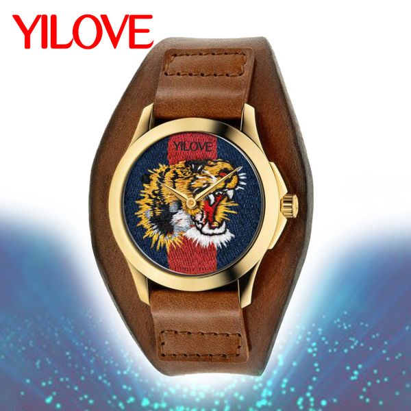 fashion designer men's business watch bee snake tiger pattern nylon fabric belt clock movement quartz couple nice wristwatch, Slivery;brown
fashion designer men's business watch bee snake tiger pattern nylon fabric belt clock movement quartz couple nice wristwatch, Slivery;brown