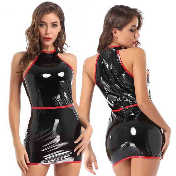 womens dress wetlook leather sheath erotic leather bag hip skirt with zipper back glossy shaping latex waist skirt sexi y220510, Black;gray
womens dress wetlook leather sheath erotic leather bag hip skirt with zipper back glossy shaping latex waist skirt sexi y220510, Black;gray