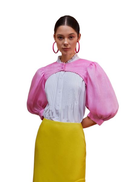 x years lantern sleeve super crop without blouse i3uu#, White
x years lantern sleeve super crop without blouse i3uu#, White