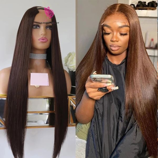 dark chocolate brown bone straight half wig v part 100% virgin human hairr women silky straight u shape unprocessed peruvian 250density 30in, Black
dark chocolate brown bone straight half wig v part 100% virgin human hairr women silky straight u shape unprocessed peruvian 250density 30in, Black