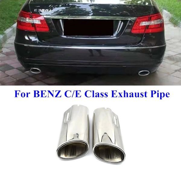 2 pieces single stainless steel muffler exhaust tail tip end pipe for benz c180 c200 e200 e260 car styling
2 pieces single stainless steel muffler exhaust tail tip end pipe for benz c180 c200 e200 e260 car styling