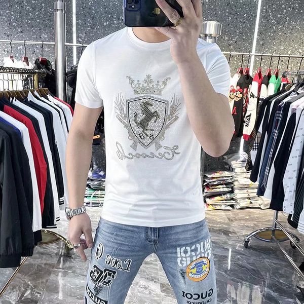 men's t-shirts designer green short sleeve t-shirt 2022 new summer double mercerized cotton brand drill half t-shirt men ykx8, White;black
men's t-shirts designer green short sleeve t-shirt 2022 new summer double mercerized cotton brand drill half t-shirt men ykx8, White;black