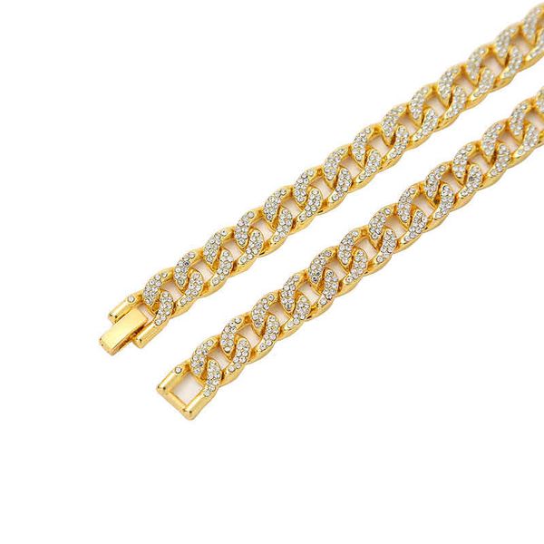 hip hop jewelry women's full diamond cuban necklace ins cool wind agete bracelet trendsetter collarbone chain, Silver
hip hop jewelry women's full diamond cuban necklace ins cool wind agete bracelet trendsetter collarbone chain, Silver