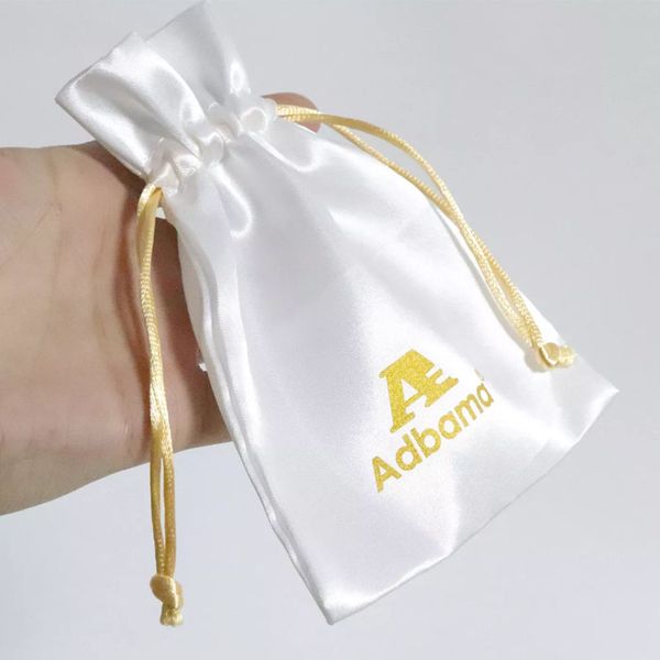 white silk stain gift bag with yellow rope logo party candy favor sack cosmetic hair jewelry drawstring pouches, Pink;blue
white silk stain gift bag with yellow rope logo party candy favor sack cosmetic hair jewelry drawstring pouches, Pink;blue
