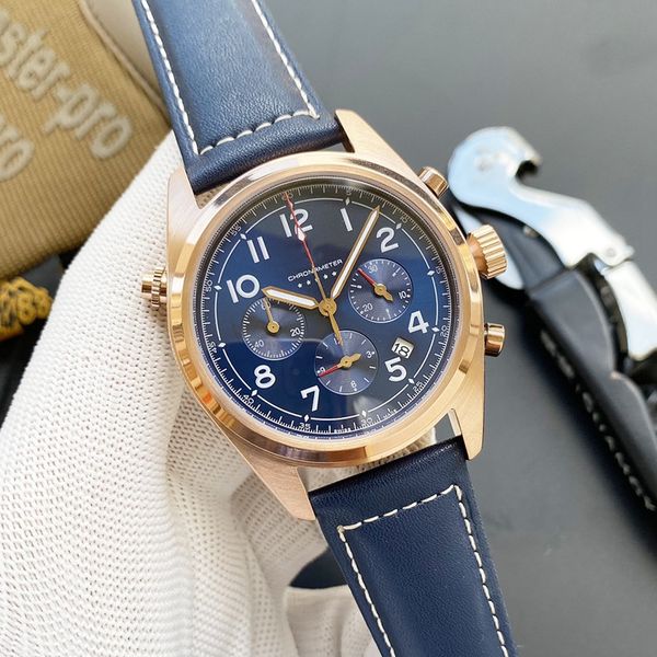 2022 six stitches luxury mens watches all dials work 42 mm in diameter quartz watch brand logo chronograph clock fashion sapphire mirror lea, Slivery;brown
2022 six stitches luxury mens watches all dials work 42 mm in diameter quartz watch brand logo chronograph clock fashion sapphire mirror lea, Slivery;brown