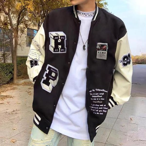 new dress men's classic casual jacket mens baseball autumn loose outerwear women's sports jackets couple coatover coat youth windb, Black;brown
new dress men's classic casual jacket mens baseball autumn loose outerwear women's sports jackets couple coatover coat youth windb, Black;brown
