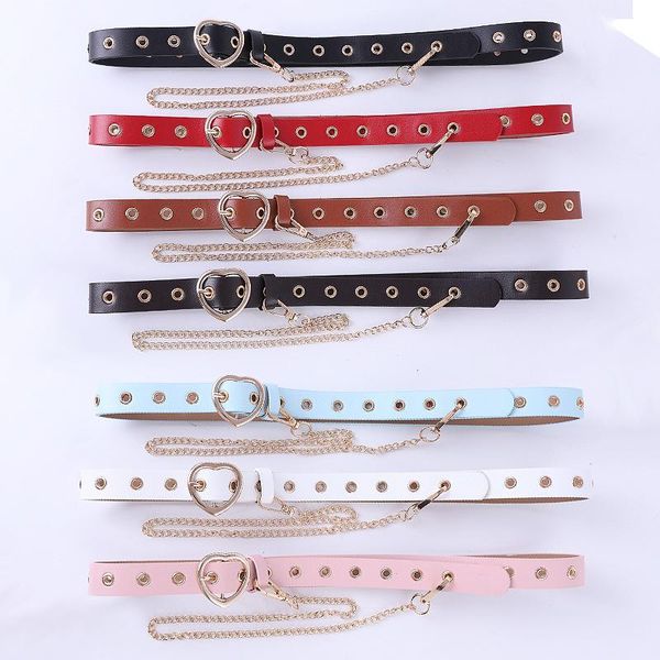 belts fashion trendsetter love button hole hollowed out eye decoration jeans belt women's leisure classic, Black;brown
belts fashion trendsetter love button hole hollowed out eye decoration jeans belt women's leisure classic, Black;brown