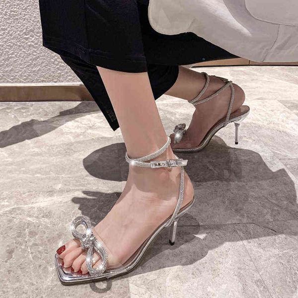 sandals silver heels women summer 2022 transparent rhinestones bow knot crystal high heeled party wedding shoes bride 220704, Black
sandals silver heels women summer 2022 transparent rhinestones bow knot crystal high heeled party wedding shoes bride 220704, Black