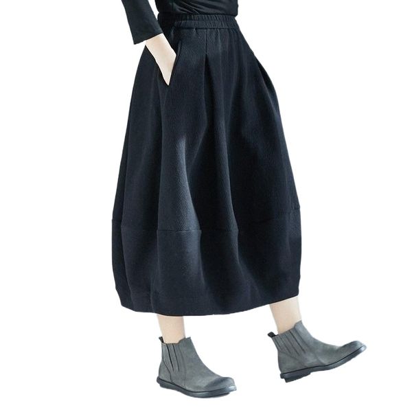 skirts johnature fashion retro all-match women half skirt 2022 autumn simple loose comfortable pockets plus size female r5ym#, Black
skirts johnature fashion retro all-match women half skirt 2022 autumn simple loose comfortable pockets plus size female r5ym#, Black