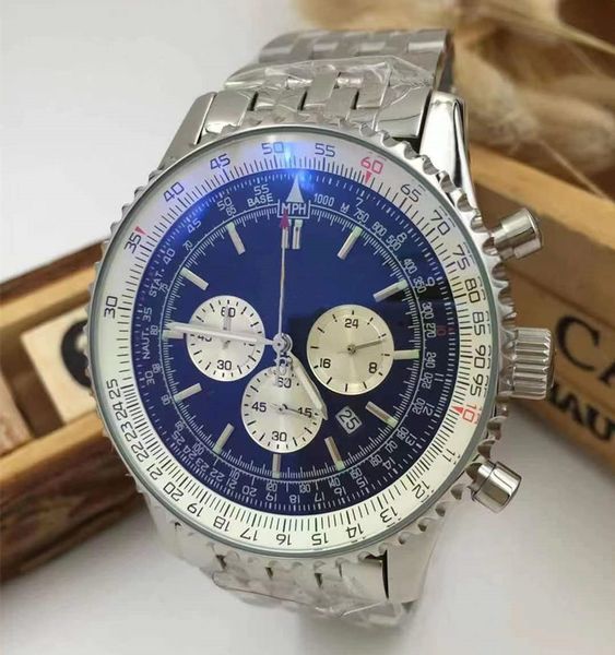 b01 46mm new quality navitimer watch chronograph quartz steel black dial men watch bl15, Slivery;brown
b01 46mm new quality navitimer watch chronograph quartz steel black dial men watch bl15, Slivery;brown