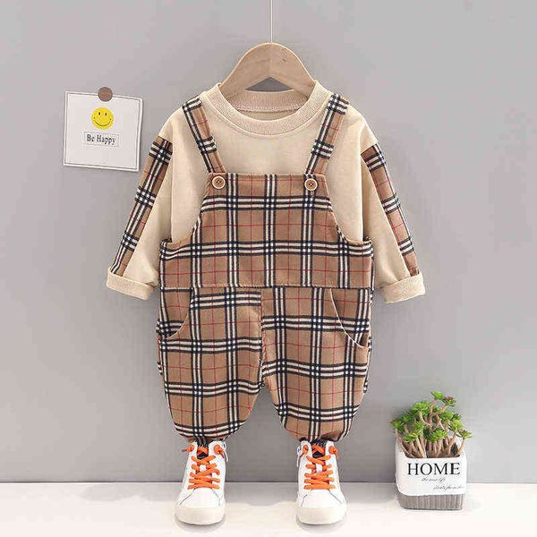 children's suit spring and autumn new korean small lattice fashion suspender suit boys' long sleeve, White
children's suit spring and autumn new korean small lattice fashion suspender suit boys' long sleeve, White