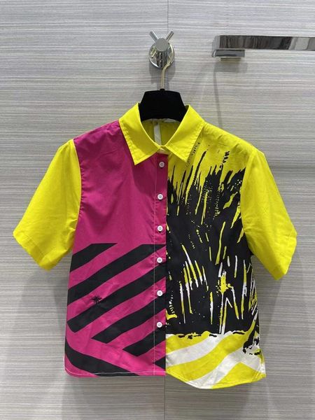 milan runway shirts 2022 spring summer lapel neck print designer blouses brand same style women's 0422-2, White
milan runway shirts 2022 spring summer lapel neck print designer blouses brand same style women's 0422-2, White