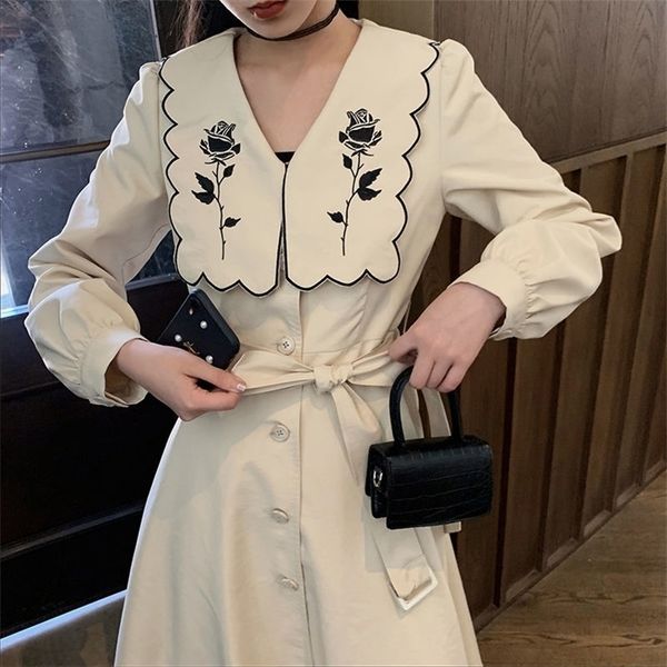korean 1pc dress french rose embroidery v neck blazer dress women slim elegant party dress women fashion clothing new 210322, Black;gray
korean 1pc dress french rose embroidery v neck blazer dress women slim elegant party dress women fashion clothing new 210322, Black;gray