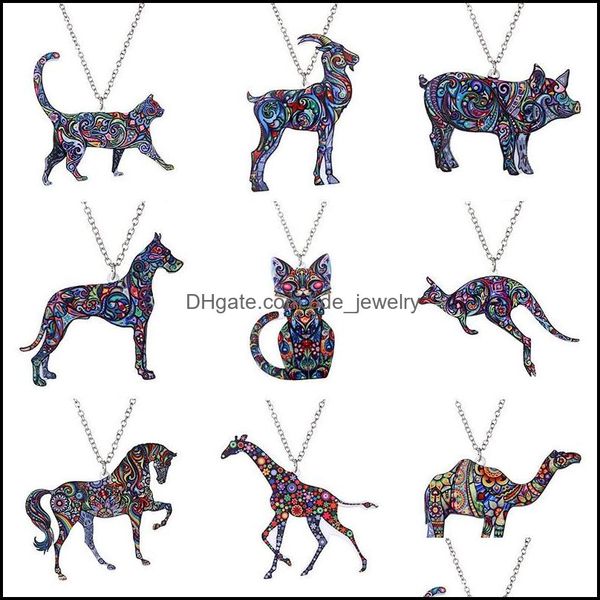 pendant necklaces pendants jewelry colorf double side acrylic printing cat dog dragon horse camel necklace for women costume sweater chain, Silver
pendant necklaces pendants jewelry colorf double side acrylic printing cat dog dragon horse camel necklace for women costume sweater chain, Silver