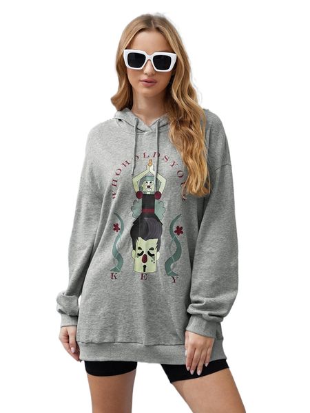 x ericarivera figure & slogan graphic drop shoulder sweatshirt t6x6#, Black
x ericarivera figure & slogan graphic drop shoulder sweatshirt t6x6#, Black