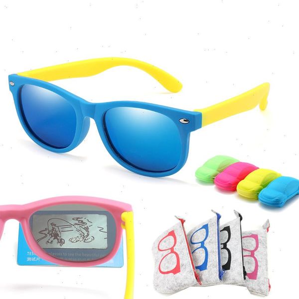rubber polarized sunglasses kids tr90 boys girls mirror polaroid sun glasses silicone safety for children baby uv400, Blue
rubber polarized sunglasses kids tr90 boys girls mirror polaroid sun glasses silicone safety for children baby uv400, Blue