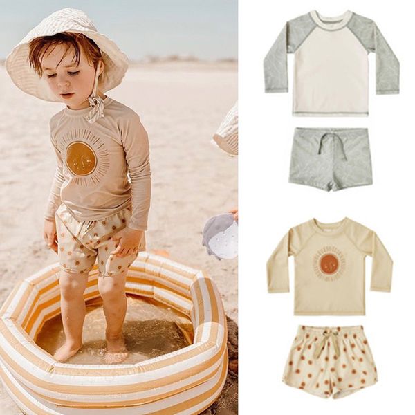 8144 children holiday long sleeve swimsuit summer baby boys sunscreen short girls swiming wear 220530, Blue
8144 children holiday long sleeve swimsuit summer baby boys sunscreen short girls swiming wear 220530, Blue