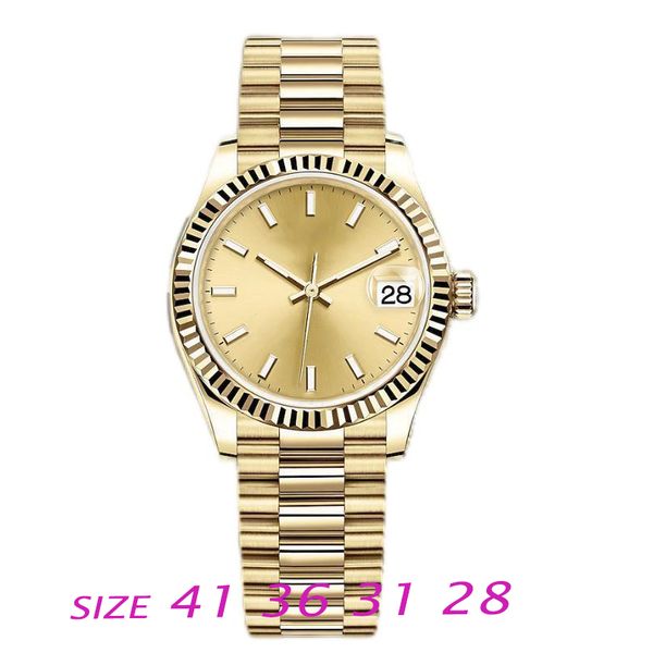 mens watch date gold watch 41mm 36mm 31mm 28mm stainless steel bracelet automatic mechanical quartz water resistant luminous ladies watchs, Slivery;brown
mens watch date gold watch 41mm 36mm 31mm 28mm stainless steel bracelet automatic mechanical quartz water resistant luminous ladies watchs, Slivery;brown