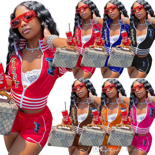 summer women tracksuits baseball uniform jacket shorts two 2 piece matching sets workout casual outfits, Gray
summer women tracksuits baseball uniform jacket shorts two 2 piece matching sets workout casual outfits, Gray