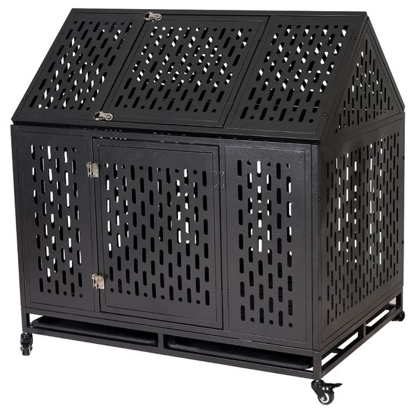 heavy duty dog crate cage kennels strong metal frame kennel durable indoor & outdoor kennel for large dogs easy to assemble and move with fo
heavy duty dog crate cage kennels strong metal frame kennel durable indoor & outdoor kennel for large dogs easy to assemble and move with fo