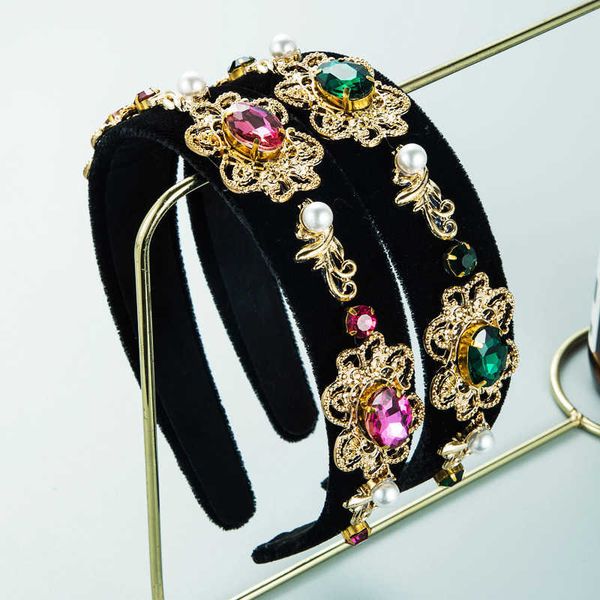heming headband personality creativity court style baroque headband women's gold flannelette pearl hair band hair accessories, Silver
heming headband personality creativity court style baroque headband women's gold flannelette pearl hair band hair accessories, Silver