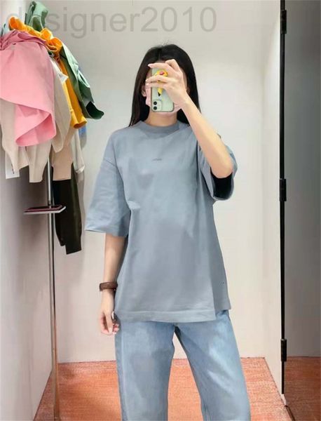 women's t-shirt designer swedish minority ac22 spring and summer new chest letter round neck t-shirt men's women's same style, White
women's t-shirt designer swedish minority ac22 spring and summer new chest letter round neck t-shirt men's women's same style, White