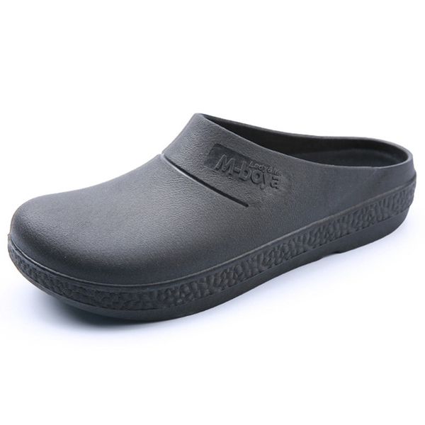 men protective flat sandals non-slip waterproof oil-proof kitchen chef shoes work shoes slippers labor insurance shoes, Black
men protective flat sandals non-slip waterproof oil-proof kitchen chef shoes work shoes slippers labor insurance shoes, Black