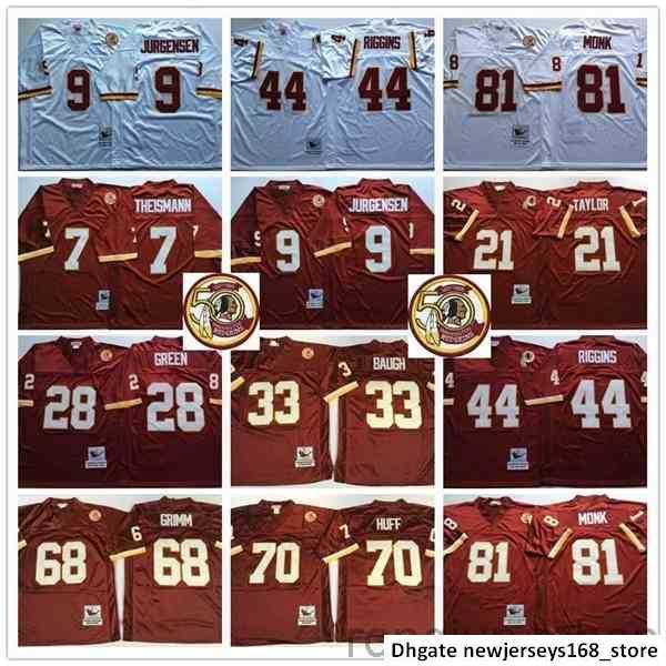 ncaa retro vintage #44 john riggins 9 jurgensen 7 joe theismann 28 darrell green 68 russ grimm 81 art monk 50th football jerseys, Black;red
ncaa retro vintage #44 john riggins 9 jurgensen 7 joe theismann 28 darrell green 68 russ grimm 81 art monk 50th football jerseys, Black;red