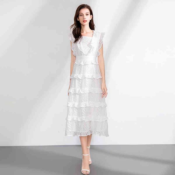 casual dresses autumn women's waist closed sleeveless multi-layer ruffle mid length lace dress, Black;gray
casual dresses autumn women's waist closed sleeveless multi-layer ruffle mid length lace dress, Black;gray
