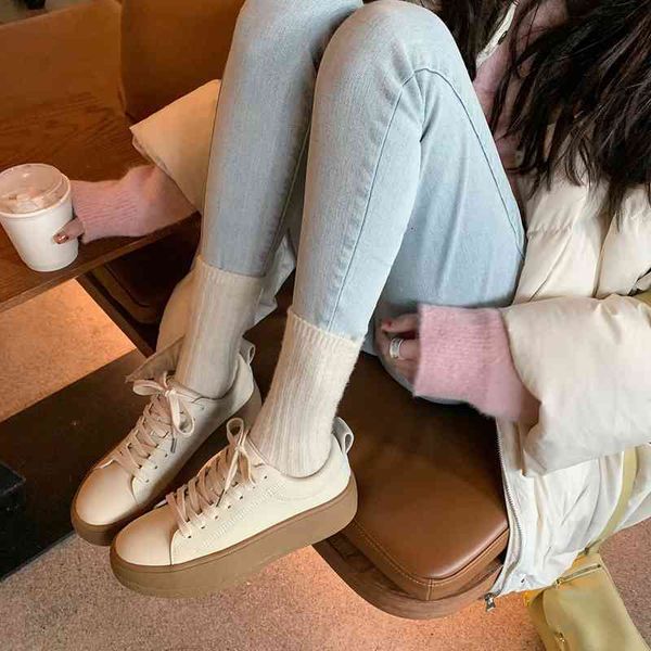 dress shoes incheon holiday ~ korean leather lace up thick bottom raised round head casual shoes women's board toe layer cowhide white, Black
dress shoes incheon holiday ~ korean leather lace up thick bottom raised round head casual shoes women's board toe layer cowhide white, Black