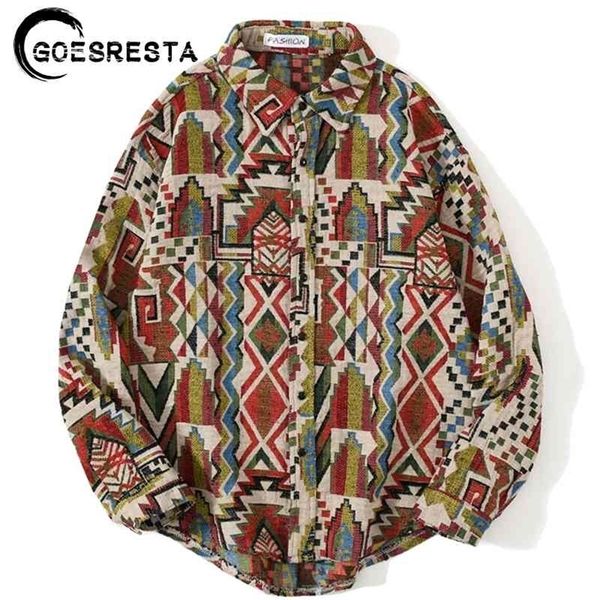 retro geometric pattern long sleeve woolen shirt men streetwear hip hop oversized shirts brand harajuku casual fashion men shirt 210331, White;black
retro geometric pattern long sleeve woolen shirt men streetwear hip hop oversized shirts brand harajuku casual fashion men shirt 210331, White;black