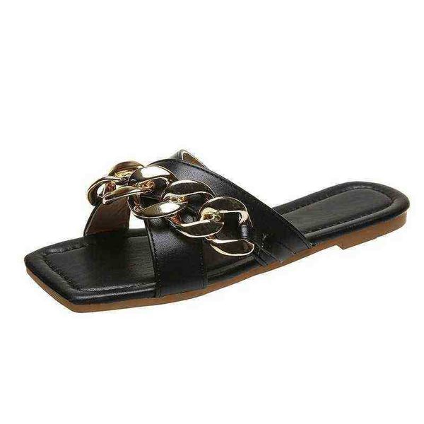 slippers metal decorative casual low heel chain square toe large size rubber flip-flops 2022 luxury summer roman women 220629, Black
slippers metal decorative casual low heel chain square toe large size rubber flip-flops 2022 luxury summer roman women 220629, Black