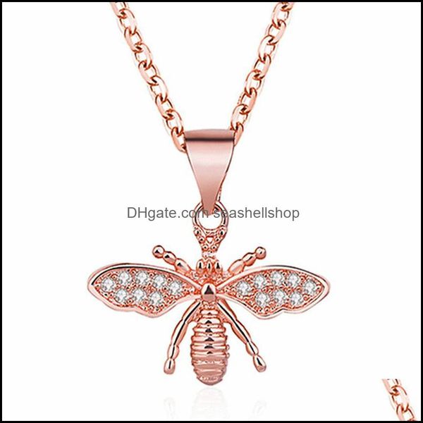 pendant necklaces little bee necklace for women zircon rose gold sier jewelry birthday gift clavicle chains drop d bdehome dhy96, Silver
pendant necklaces little bee necklace for women zircon rose gold sier jewelry birthday gift clavicle chains drop d bdehome dhy96, Silver