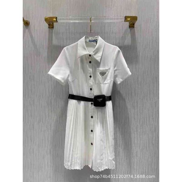 casual dresses p family triangle spring and summer parachute nylon detachable waist bag short sleeve pleated dress women's fashion w98i, Black;gray
casual dresses p family triangle spring and summer parachute nylon detachable waist bag short sleeve pleated dress women's fashion w98i, Black;gray