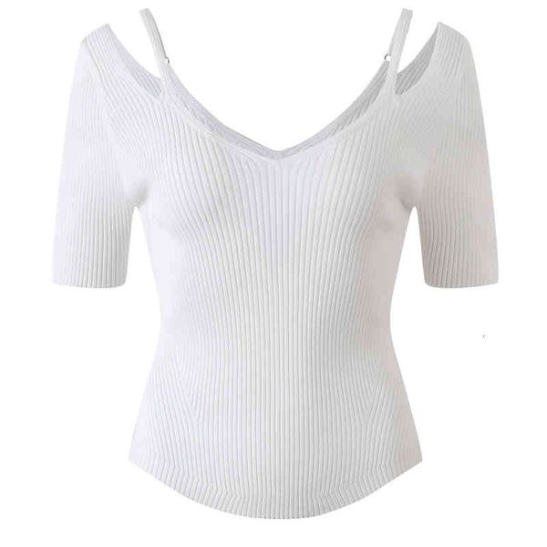 women's sweaters v-neck off shoulder sweater thin short sleeve hollow out design slim fitting summer style temperament 2sih, White;black
women's sweaters v-neck off shoulder sweater thin short sleeve hollow out design slim fitting summer style temperament 2sih, White;black