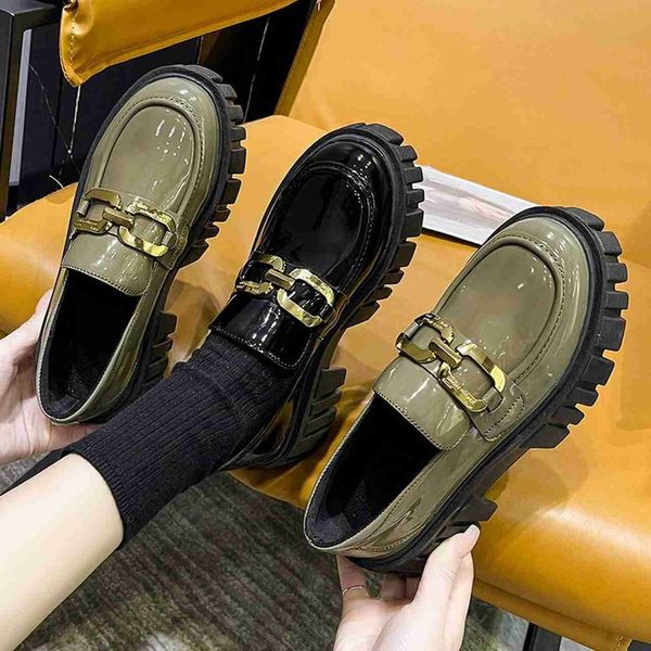 classic luxury paris women's casual shoes platform fashion high heels 2022 autumn round toe thick heel loafers british style small leat, Black
classic luxury paris women's casual shoes platform fashion high heels 2022 autumn round toe thick heel loafers british style small leat, Black