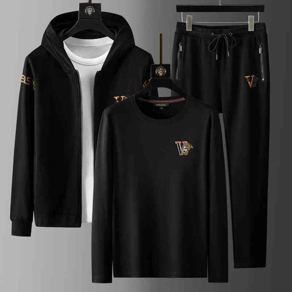 men's tracksuits spring and autumn pants t-shirt men's casual sports suit cardigan sweater leggings with three piece set tuhg, Gray
men's tracksuits spring and autumn pants t-shirt men's casual sports suit cardigan sweater leggings with three piece set tuhg, Gray