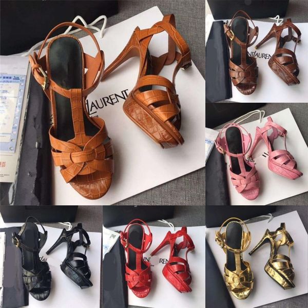 italy designer luxury tribute sandals summer shoes 100mm high heels women's shoes stone grain cowhide gold-tone hardware sandal branded, Black
italy designer luxury tribute sandals summer shoes 100mm high heels women's shoes stone grain cowhide gold-tone hardware sandal branded, Black
