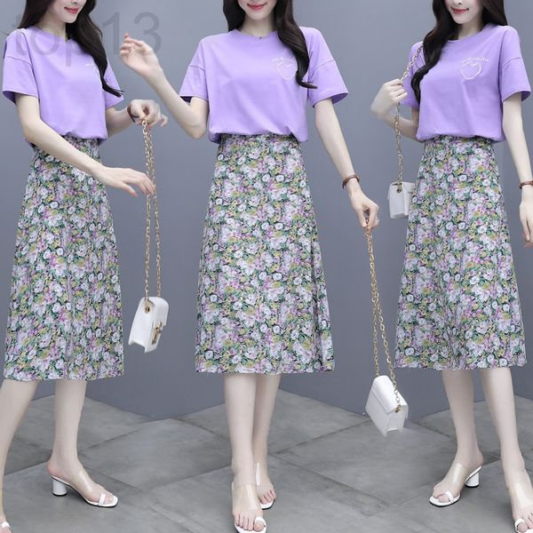 women's tracksuits designer little daisy dress goddess 2021 summer new foreign temperament purple broken flower long skirt two-piece su, Gray
women's tracksuits designer little daisy dress goddess 2021 summer new foreign temperament purple broken flower long skirt two-piece su, Gray