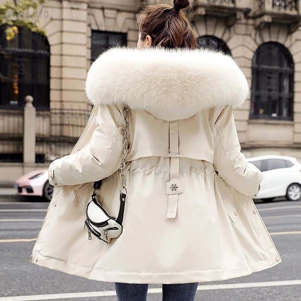 parka women long winter jacket cotton padded thick drawstring fur liner winter jacket female warm casual zipper hooded outfits l220725, Black
parka women long winter jacket cotton padded thick drawstring fur liner winter jacket female warm casual zipper hooded outfits l220725, Black