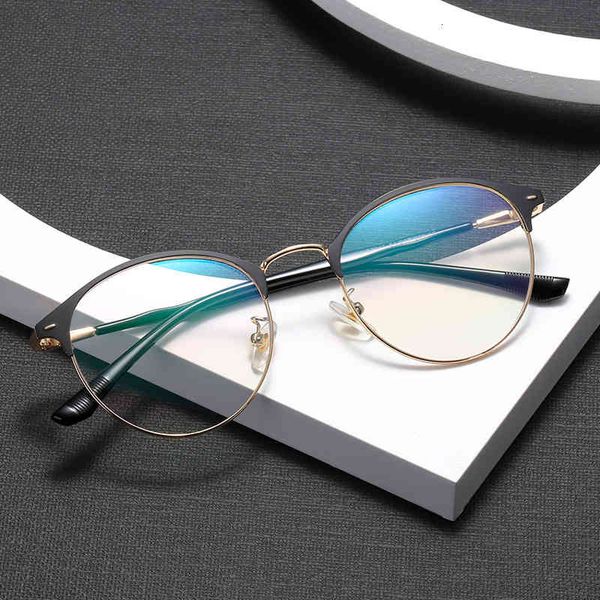 sunglasses fashion eyebrow half frame flat lens metal round with myopia personalized rice nail glasses xck2, White;black
sunglasses fashion eyebrow half frame flat lens metal round with myopia personalized rice nail glasses xck2, White;black