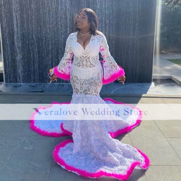 illusion bodice white african mermaid prom dresses for black girls appliques lace evening party gowns rose sweep train
illusion bodice white african mermaid prom dresses for black girls appliques lace evening party gowns rose sweep train