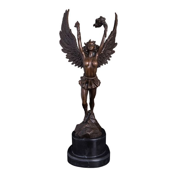 western bronze statue angel torchbearers sculpture figurine art home decoration, Silver
western bronze statue angel torchbearers sculpture figurine art home decoration, Silver