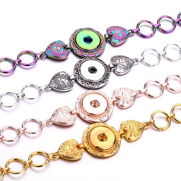 18mm snap button heart charm bracelet silver gold link chain snaps buttons bracelets jewelry for women men, Golden;silver
18mm snap button heart charm bracelet silver gold link chain snaps buttons bracelets jewelry for women men, Golden;silver