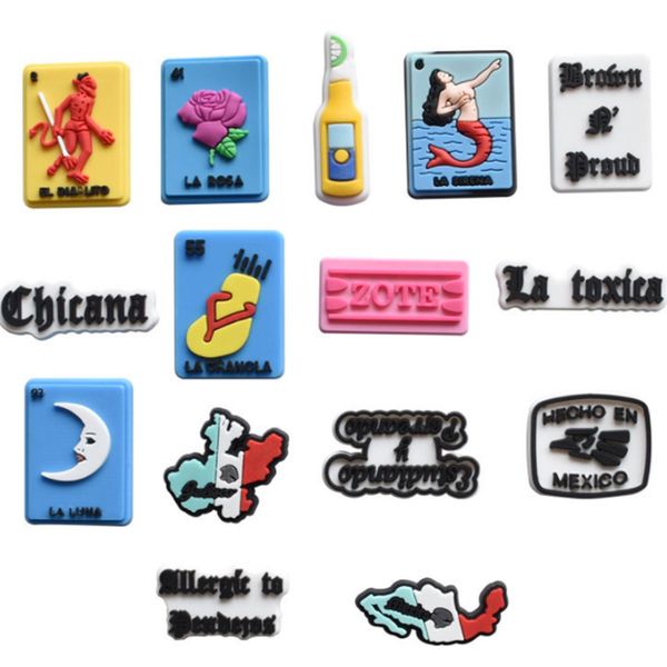 fast delivery mexican pvc shoe charms wholesale fashion accessories soft rubber croc charms for clog, White;pink
fast delivery mexican pvc shoe charms wholesale fashion accessories soft rubber croc charms for clog, White;pink