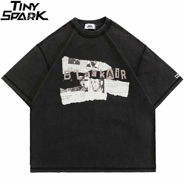 hip hop harajuku washed tshirt streetwear spaper printed t shirt men cotton casual tshirt summer short sleeve tees 220608, White;black
hip hop harajuku washed tshirt streetwear spaper printed t shirt men cotton casual tshirt summer short sleeve tees 220608, White;black