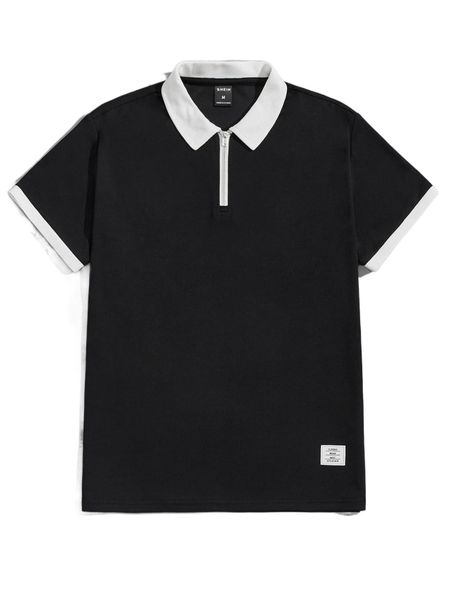 men patched detail polo shirt d3zi#, White;black
men patched detail polo shirt d3zi#, White;black
