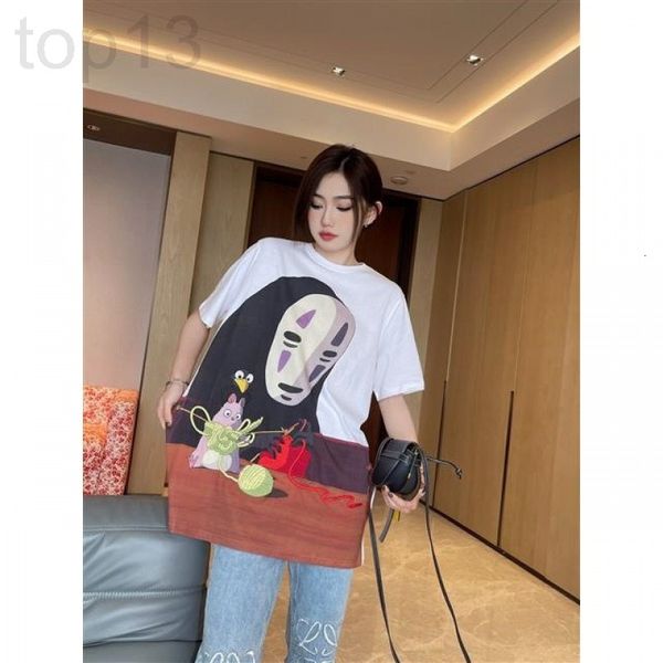 women's t-shirt designer chaopai 22 early spring new faceless men's printed pattern back embroidery super beautiful childlike rest, White
women's t-shirt designer chaopai 22 early spring new faceless men's printed pattern back embroidery super beautiful childlike rest, White