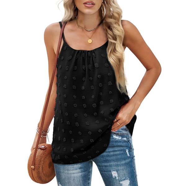 women summer camis chiffon tanks casual sleeveless shirts spaghetti straps blouses, White
women summer camis chiffon tanks casual sleeveless shirts spaghetti straps blouses, White